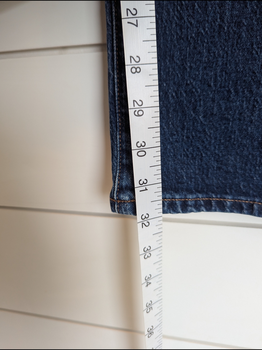 J. Crew Curvy Full Length Wide Leg Jean Button Fly Dark Wash Size 31 Tall - Picture 7 of 16